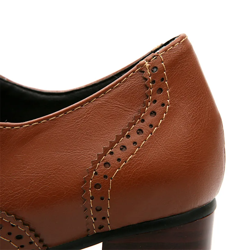 حذاء نسائي بريطاني أوكسفورد بك - مراجعة Oxford Lace Up Women وسعره