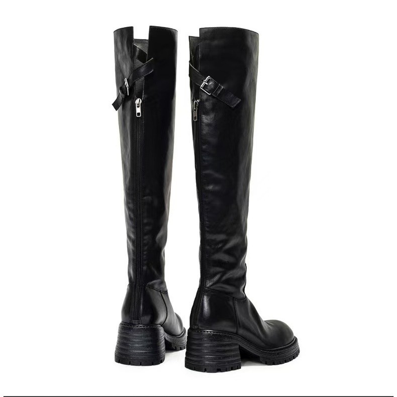 أحذية نسائية طويلة بكعب عريض و - مراجعة Sock Boot Women وسعره