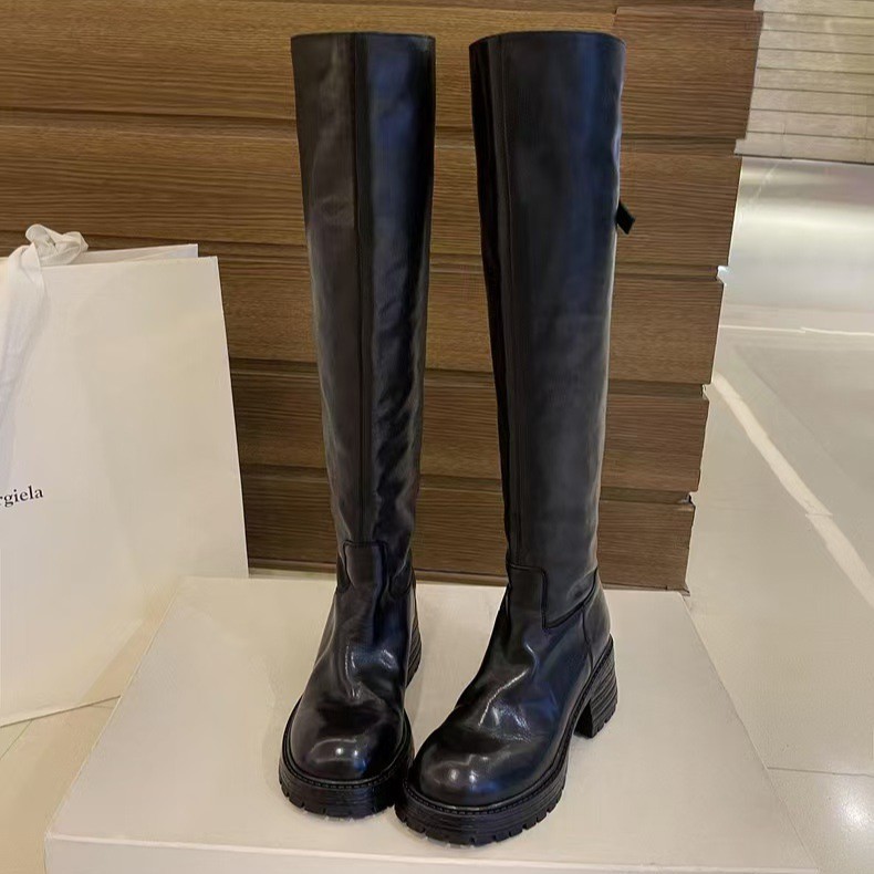 أحذية نسائية طويلة بكعب عريض و - مراجعة Sock Boot Women وسعره